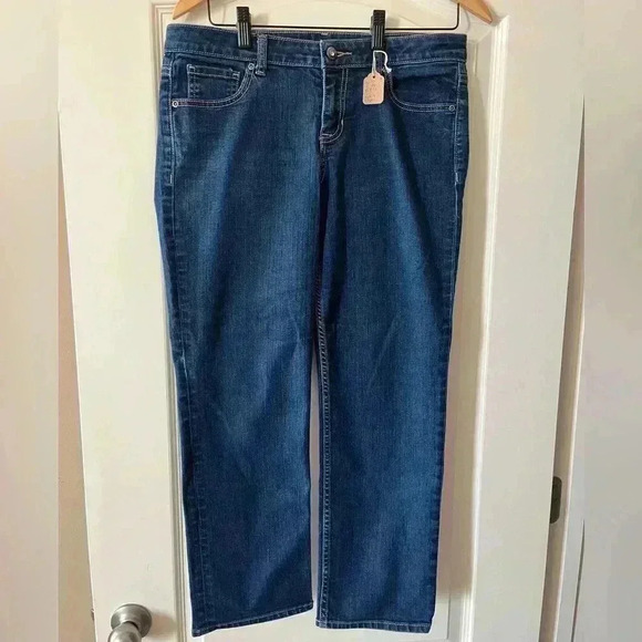 APT 9 Medium Wash Cropped Jeans Women’s Size 8 - Picture 1 of 11